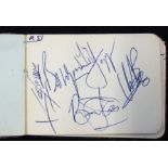 The Rolling Stones, autograph signatures in album, signed Brian Jones (1942-1969), Mick Jagger,