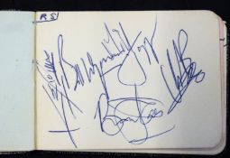 The Rolling Stones, autograph signatures in album, signed Brian Jones (1942-1969), Mick Jagger,