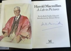 HAROLD MACMILLAN: A LIFE IN PICTURES, London, MacMillan, 1983, 1st edition, signed, original