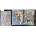YOUNG ENGLAND, London, 1904-07, vols 26-28, 4to, original pictorial cloth, vol 26 top board and