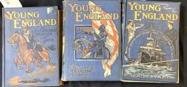 YOUNG ENGLAND, London, 1904-07, vols 26-28, 4to, original pictorial cloth, vol 26 top board and