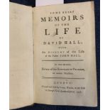 DAVID HALL: SOME BRIEF MEMOIRS OF THE LIFE OF DAVID HALL WITH AN ACCOUNT OF THE LIFE OF HIS FATHER