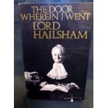 LORD HAILSHAM: THE DOOR WHEREIN I WENT, London, Collins, 1975, signed and inscribed to "Bas" ie