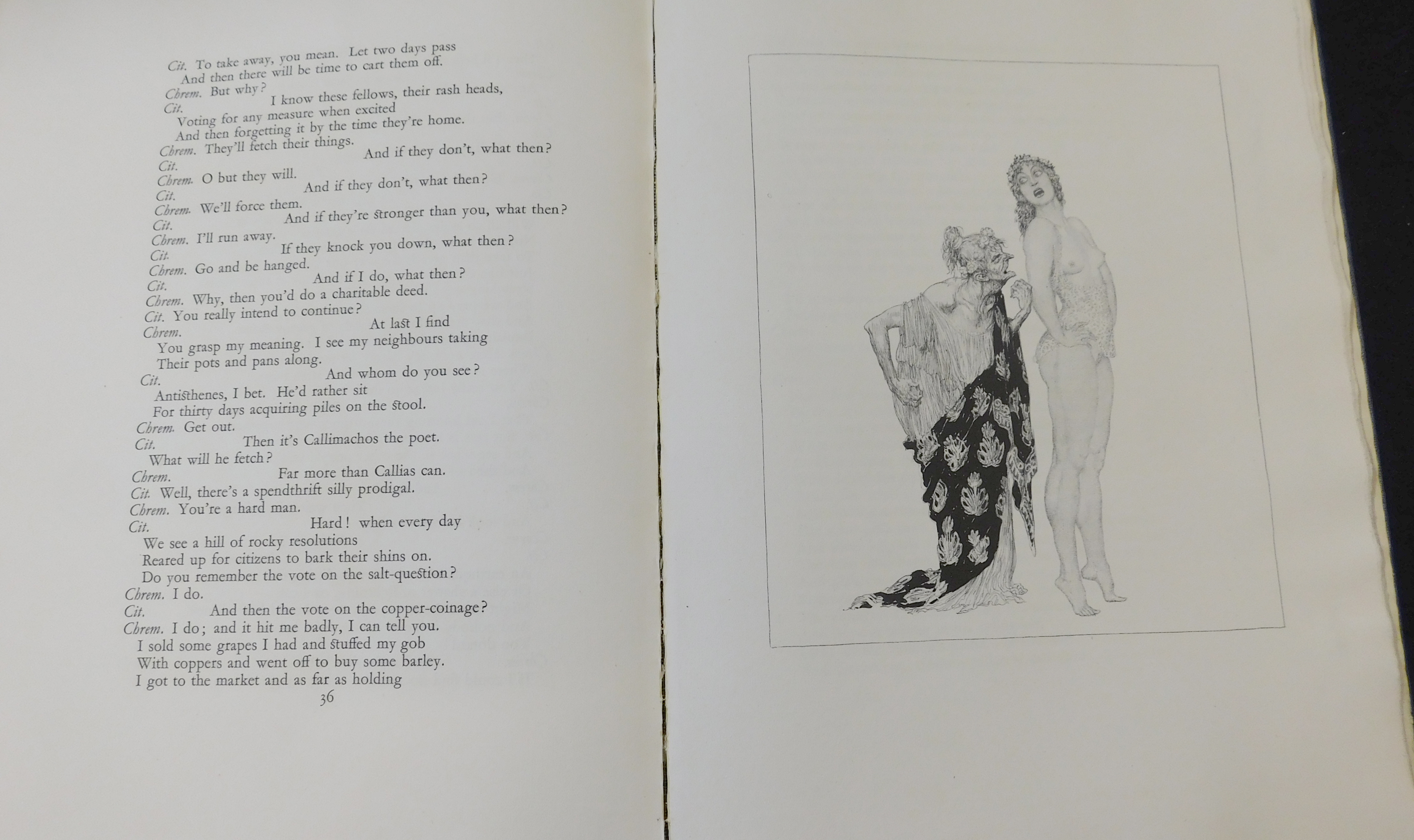 ARISTOPHANES: WOMEN IN PARLIAMENT, trans Jack Lindsay, ill Norman Lindsay, foreword Edgell Rickwood,