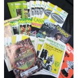 Box: good quantity assorted soccer programmes