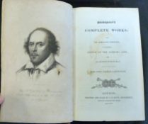 WILLIAM SHAKESPEARE: SHAKESPEARE'S COMPLETE WORKS, ALSO DR JOHNSON'S PREFACE, A GLOSSARY, SKETCH