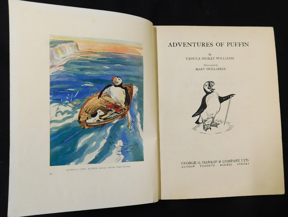 URSULA MORAY WILLIAMS: ADVENTURES OF PUFFIN, ill Mary Shillabeer, London, George G Harrap, 1939, 1st