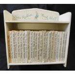 BEATRIX POTTER: SET OF 23 TITLES, ND, all bar one with d/ws, housed in "Peter Rabbit's Bookshelf" (