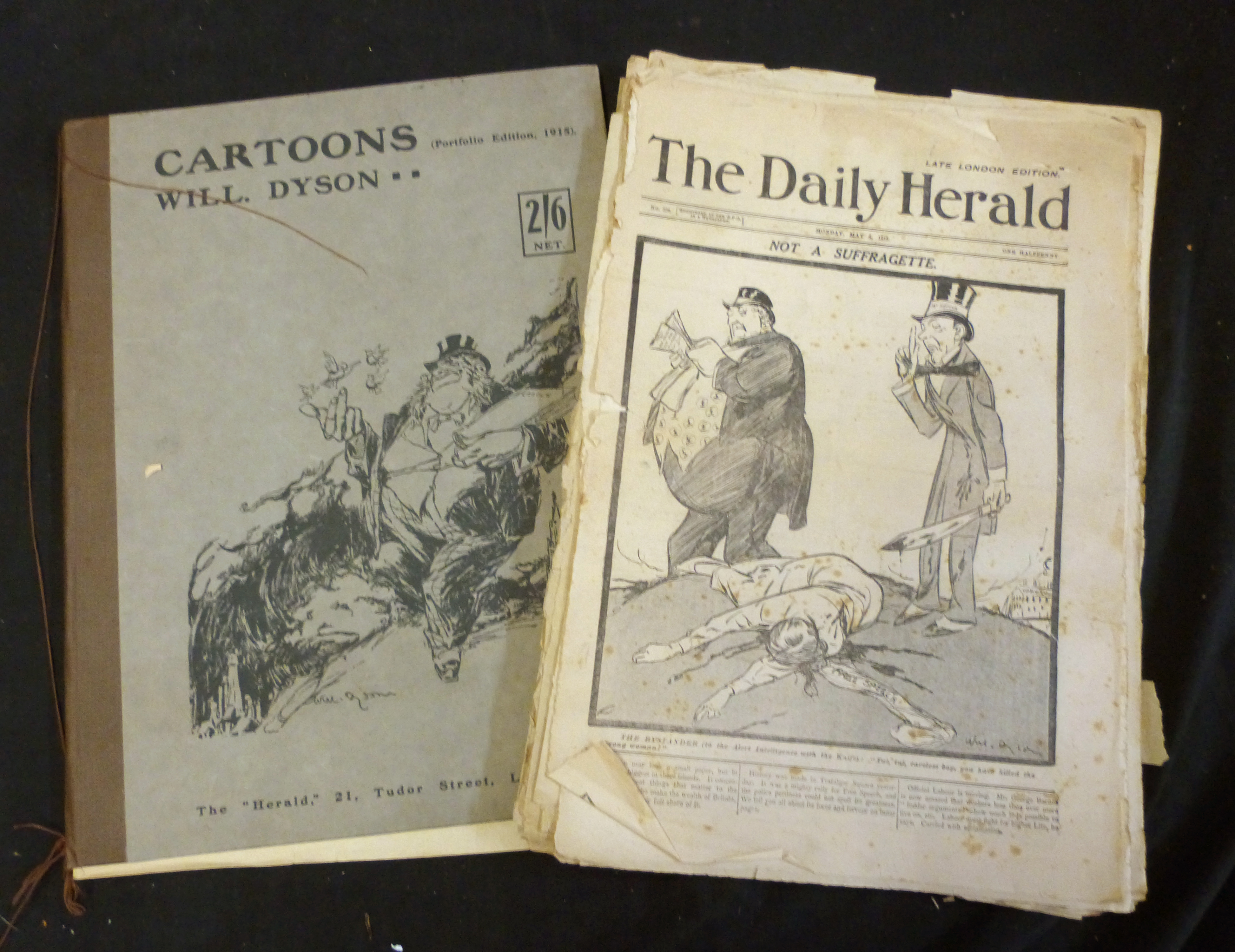 Folder: The Daily Herald, 11 issues, 1913-14 including 29th June issue "Archduke and wife