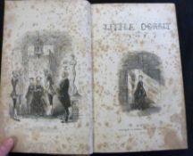 CHARLES DICKENS: LITTLE DORRIT, ill H K Browne, London, Bradbury & Evans, 1857, 1st edition, in book