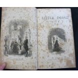 CHARLES DICKENS: LITTLE DORRIT, ill H K Browne, London, Bradbury & Evans, 1857, 1st edition, in book