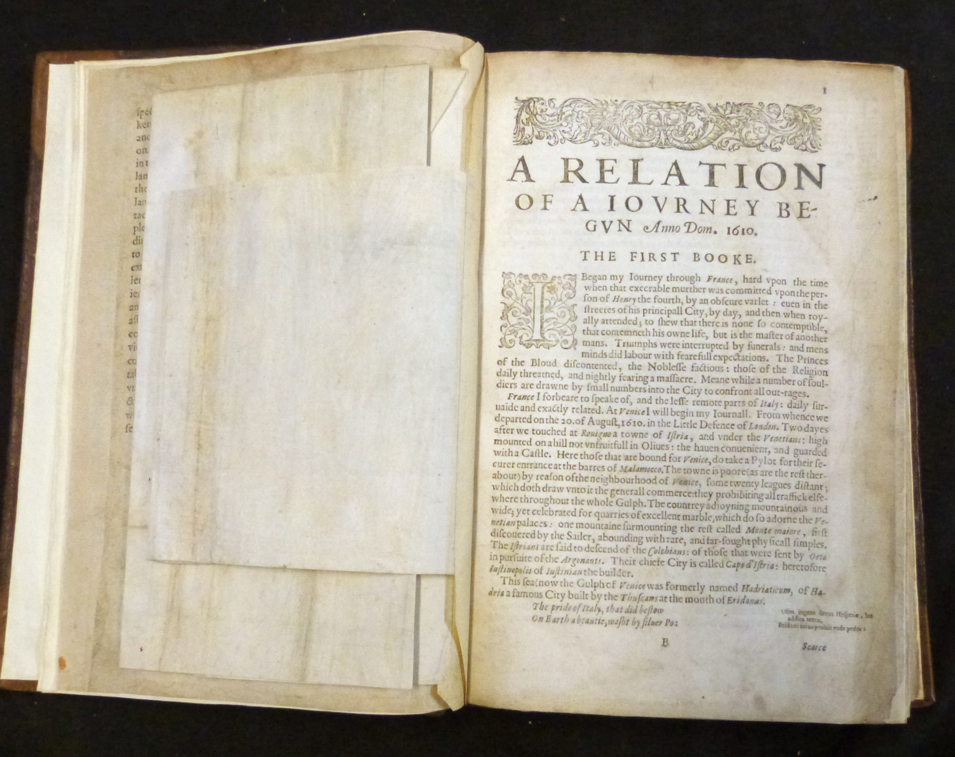 GEORGE SANDYS: A RELATION OF A JOURNEY BEGUN AN DOM 1610 FOURE BOOKES CONTAINING A DESCRIPTION OF - Image 5 of 5