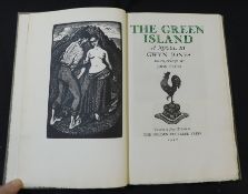 GWYN JONES: THE GREEN ISLAND, A NOVEL, ill John Petts, London, Golden Cockerel Press, 1946, (500) (