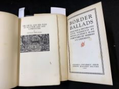 DOUGLAS PERCY BLISS (ED/ILL): 2 titles: BORDER BALLADS, London, Oxford University Press, 1925, 1st