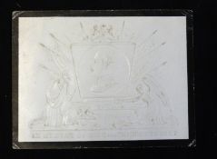 Embossed In Memoriam card for Prince Albert (Prince Consort), 115 x 150mm