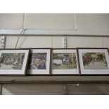 GROUP OF FOUR PRINTS FROM DICKENS BOOKS