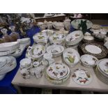 QUANTITY OF ROYAL WORCESTER DINNER WARES, MAINLY EVESHAM PATTERN COMPRISING TWO LARGE TUREENS, TWO