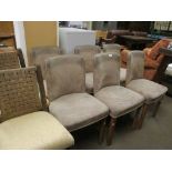 SET OF SIX 20TH CENTURY DINING CHAIRS