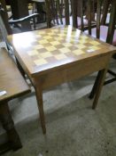 MODERN GAMES TABLE, 49CM WIDE