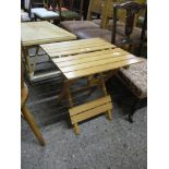 SLATTED GARDEN TABLE, 50CM WIDE