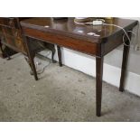 MAHOGANY FOLD-TOP TEA TABLE, 99CM WIDE