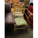 PAIR OF MODERN LADDERBACK KITCHEN CHAIRS