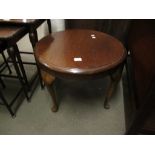 MAHOGANY CIRCULAR OCCASIONAL TABLE, 58CM DIAM