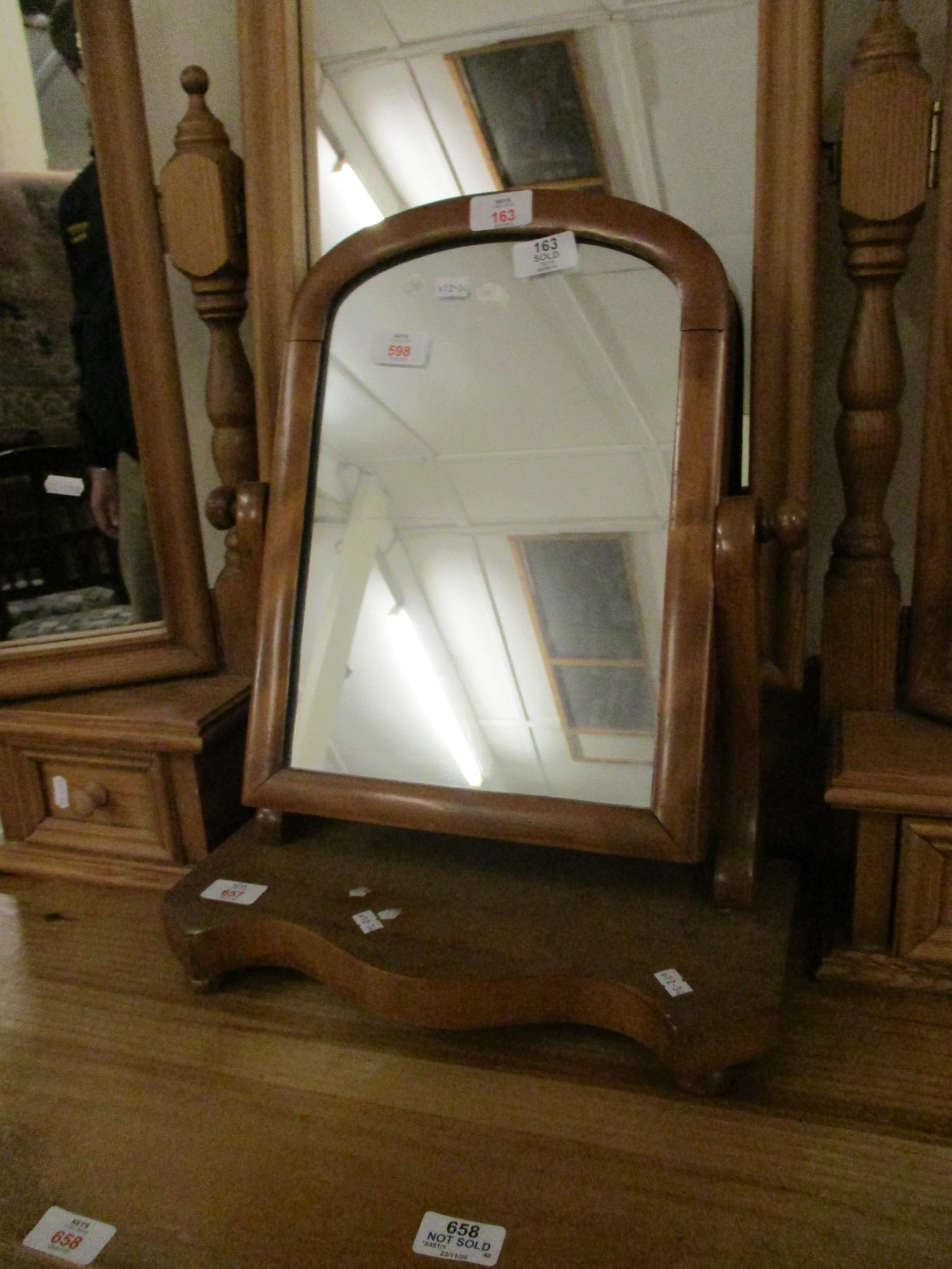 MAHOGANY SWING MIRROR