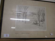 PRINT BY BUTLER ENTITLED “WESTMINSTER FLATS”