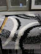 GREY AND BLACK RUG