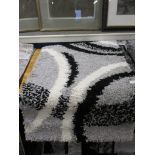 GREY AND BLACK RUG