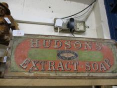 BOX ADVERTISING HUDSONS EXTRACT OF SOAP