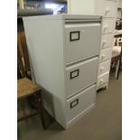 THREE DRAWER METAL FILING CABINET