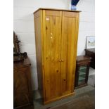 PINE SINGLE WARDROBE, 73CM WIDE