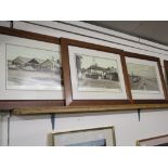 SET OF THREE VINTAGE NORTH NORFOLK FRAMED PHOTOGRAPHS OF WALCOT AND MUNDESLEY