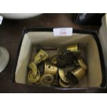 SET OF BRASS CASTERS