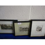 SERIES OF THREE PRINTS INCLUDING NORWICH MARKET PLACE AND ETHELBERT GATE, NORWICH