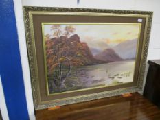 MODERN OIL PAINTING OF DERWENTWATER