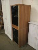 PAIR OF MODERN TWO-DRAWER FILING CABINETS, 43CM WIDE