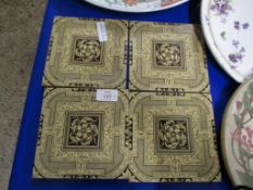 FOUR MINTONS CERAMIC TILES