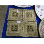 FOUR MINTONS CERAMIC TILES