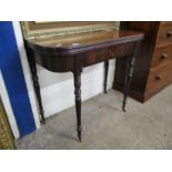 19TH CENTURY MAHOGANY FOLD-TOP TEA TABLE, 92CM WIDE