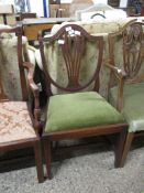 CHIPPENDALE STYLE MAHOGANY DINING CHAIR
