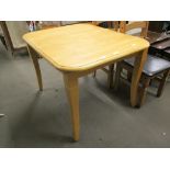 LIGHT WOOD KITCHEN TABLE, 86CM WIDE