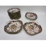 Quantity of Royal Crown Derby dinner wares in Japan pattern, late 19th century/early 20th century