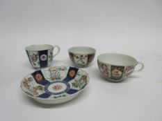 Group of 18th century Worcester wares decorated with various Kakiemon type designs including