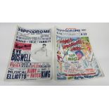 Two vintage Hippodrome (Norwich) advertising posters for Whirls Splashed Girls and Butterworth's