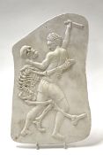 Sir Eduardo Paolozzi, KBE (Scottish, 1924-2005), Hunts remedy depicting a man fighting a skeleton on