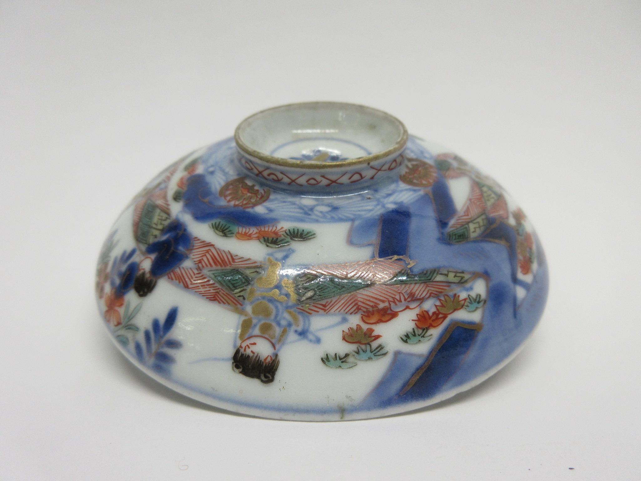 Late 18th/early 19th century Chinese porcelain blue and white jar and associated cover, the jar with - Image 3 of 4