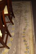 Large late 20th century Indian or Chinese thick pile wool carpet, 270 x 366cm